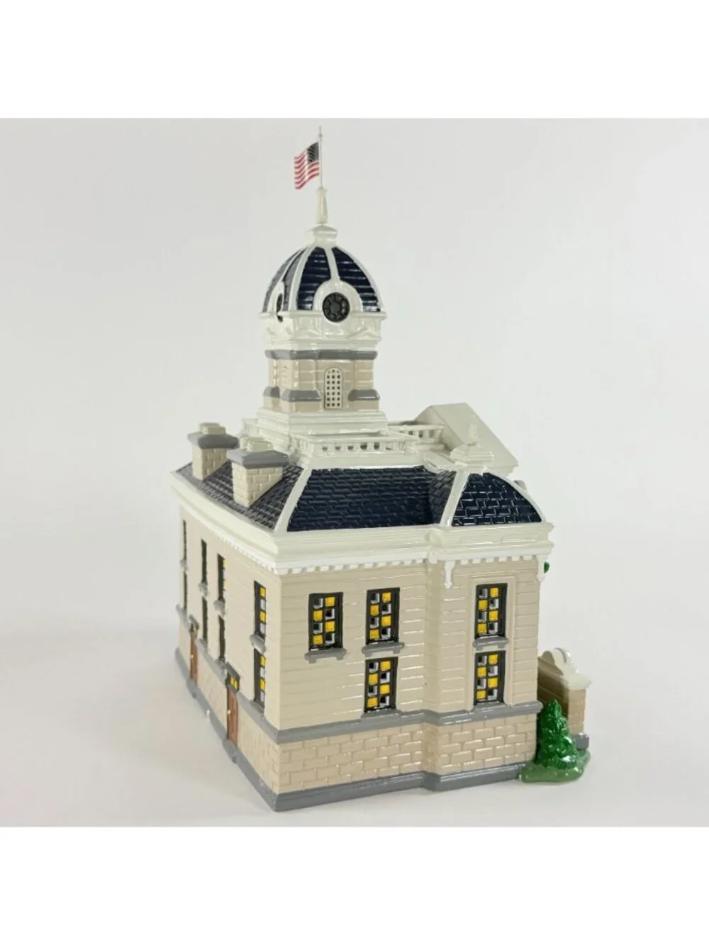 Dept 56 The Original Snow Village Town Hall #55044 Tested Works